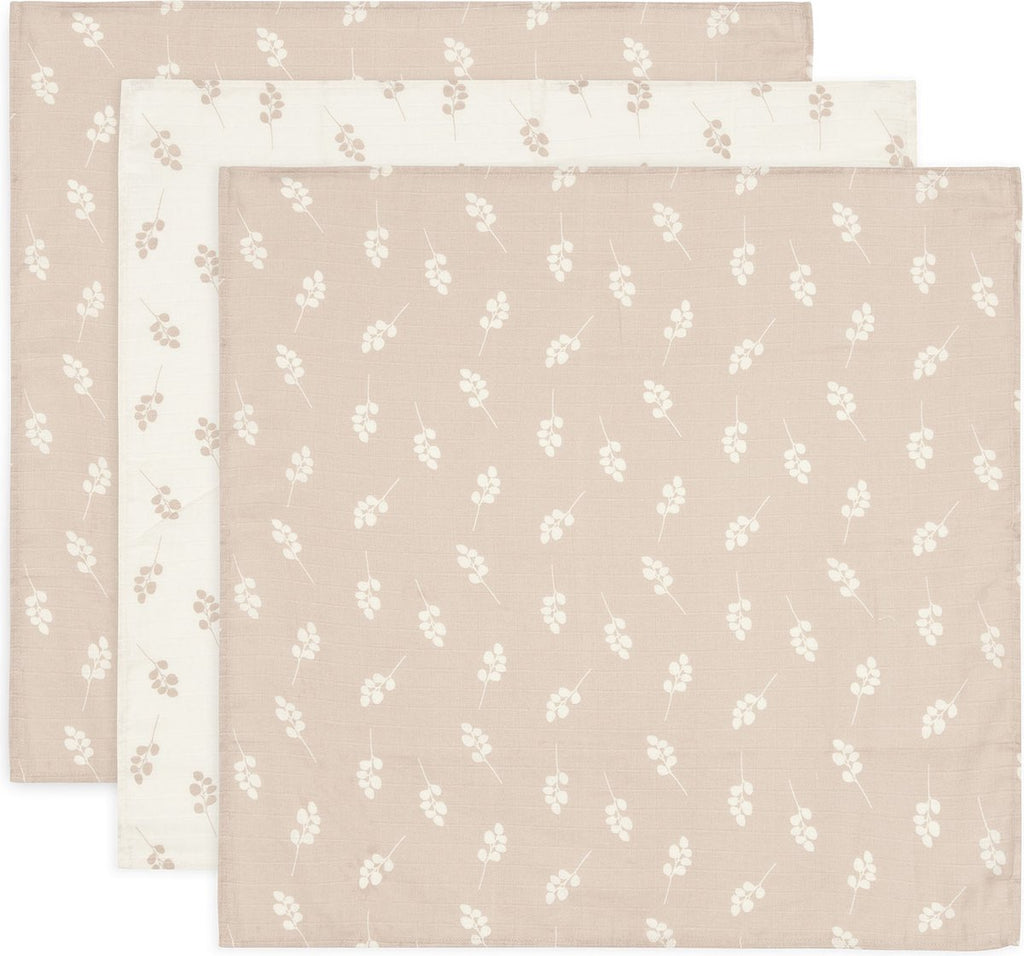 Jollein Hydrophilic cloths (70x70cm) Twig Wild Rose 3 pack