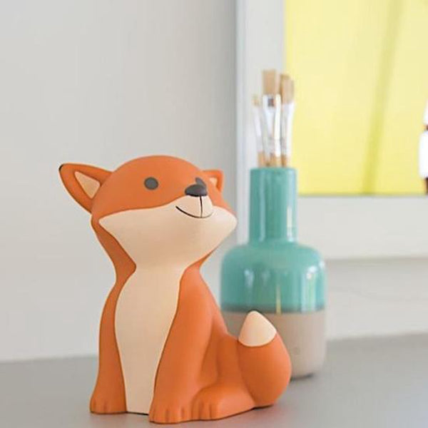 Atelier Pierre - Cesar de Vos Spaarpot - 14 cm - Oranje, Spaarpotten, Atelier Pierre, Keekabuu