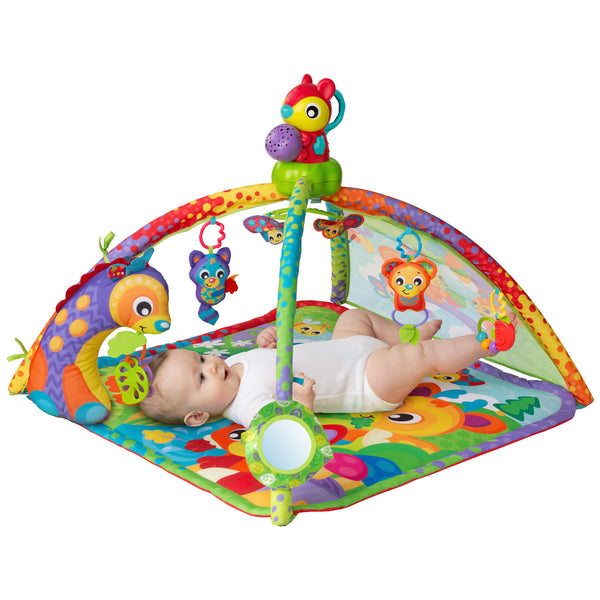 Playgro -  Woodlands Muziek en Projector Speelkleed, Babygyms & speelkleden, Playgro, Keekabuu