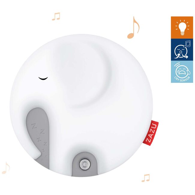ZAZU - Ademhalings Nachtlampje en Muziekdoosje -  Emmy de olifant, Slaaptrainers, Zazu, Keekabuu