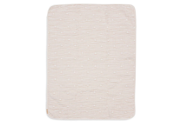 Jollein - Hydrofiel Wieg deken 75x100cm Miffy Stripe - Keekabuu