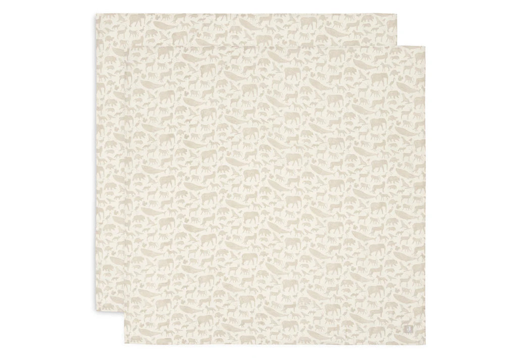 Jollein - Hydrofiele Doek Large 115x115cm - 2 Pack, Hydrofiele doeken, Jollein, Keekabuu