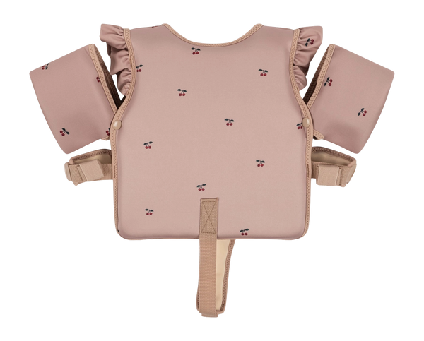 Konges Slojd - Zwemvest met Zwembandjes en franjes - Cherry (2-4Y), Zwemgordels, Konges Slojd, Keekabuu