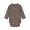 Konges Slojd - Nubi knit romper - Bunny Brown Melange, Rompers, Konges Slojd, Keekabuu