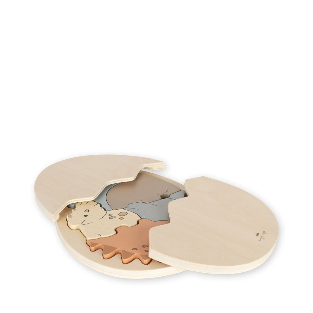 Konges Slojd - Houten Puzzel Dinosaurusei, Puzzels, Konges Slojd, Keekabuu