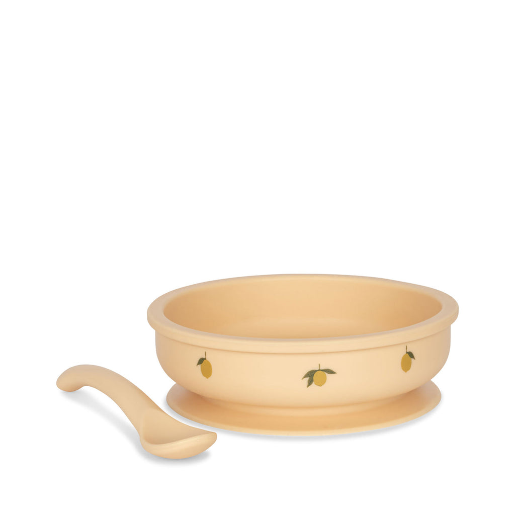 Konges Slojd - Siliconen Set Kom en Lepel, Kinderserviesset, Konges Slojd, Keekabuu