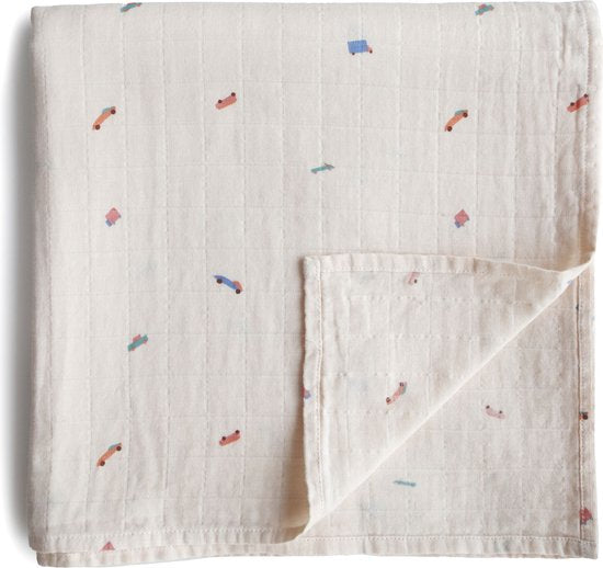 Mushie - Hydrofiele Doek met Print (XL formaat), Hydrofiele doeken, Mushie, Keekabuu