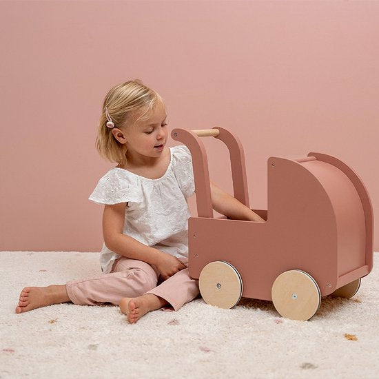 Little Dutch - Houten Poppenwagen met Pop, Poppenwagens, Little Dutch, Keekabuu