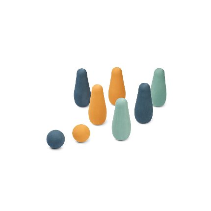 Liewood - Bowling Set - Benno - 6 kegels en 2 ballen, Activiteitenspeelgoed, Liewood, Keekabuu