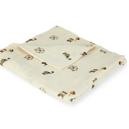 Nuuroo  - XL Hydrofiele Doek Barri 120x120cm, Hydrofiele doeken, Nuuroo, Keekabuu