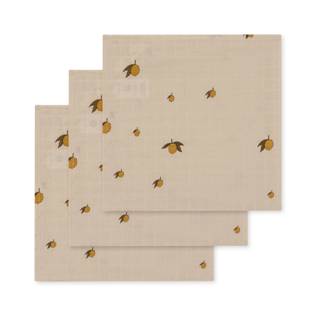 Konges Slojd  - Hydrofiele Doek van Biologisch Katoen (set van 3), Hydrofiele doeken, Konges Slojd, Keekabuu