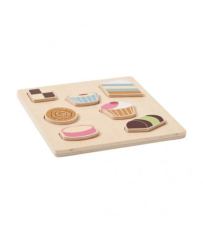Kids Concept - Houten inlegpuzzel - Puzzel Koekjes, Puzzels, Kid's Concept, Keekabuu