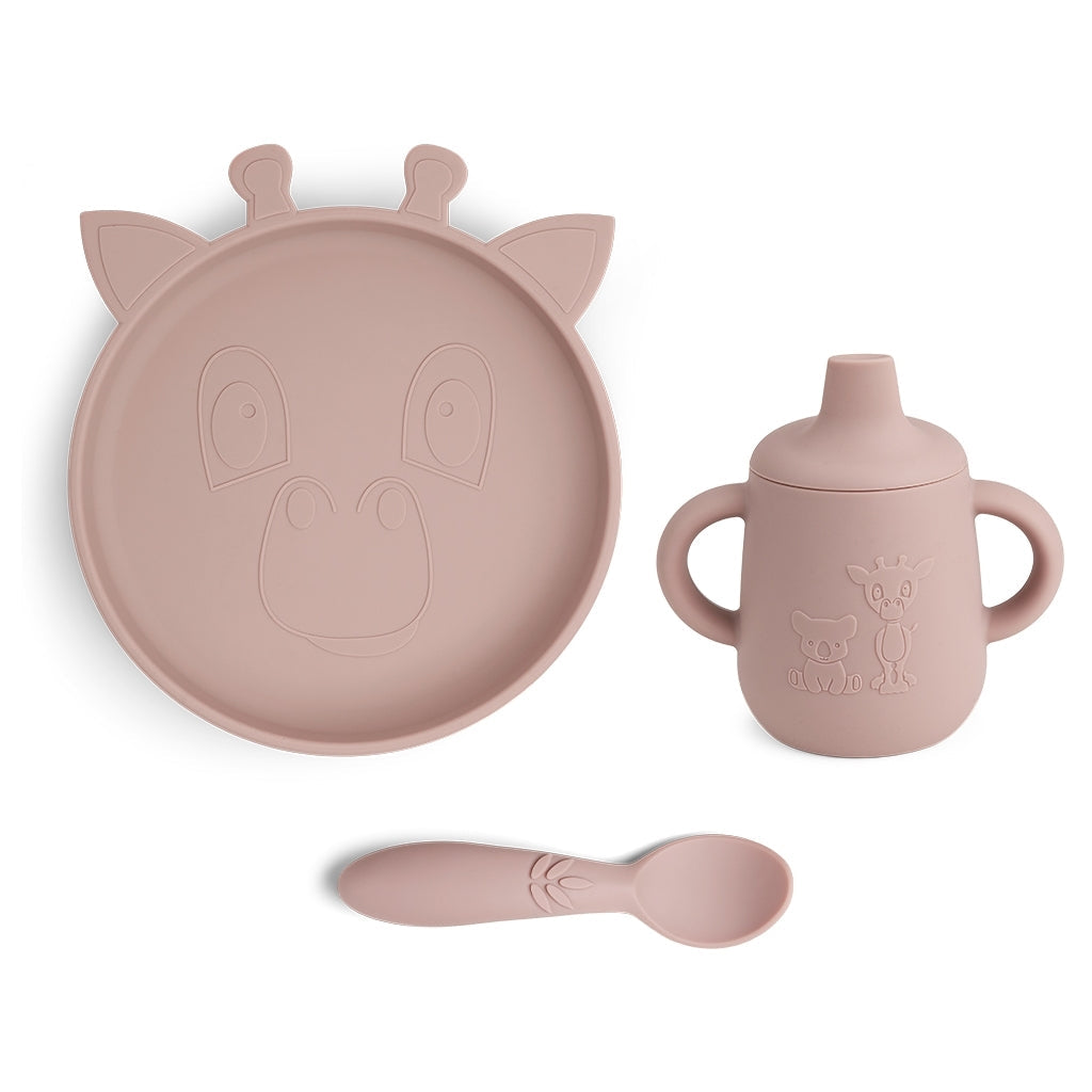 Nuuroo - silicone Serviesset Elke -  Set van 3, Kinder servies, Nuuroo, Keekabuu