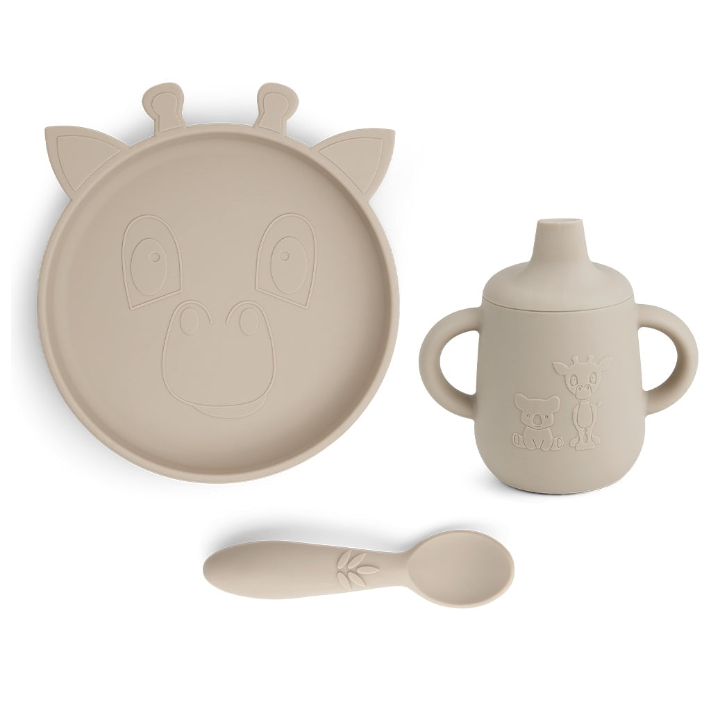 Nuuroo - silicone Serviesset Elke -  Set van 3, Kinder servies, Nuuroo, Keekabuu