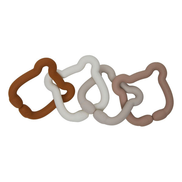 Jollein - Speelgoedringen Siliconen Teddy Bear, Activiteiten speelgoed, Jollein, Keekabuu