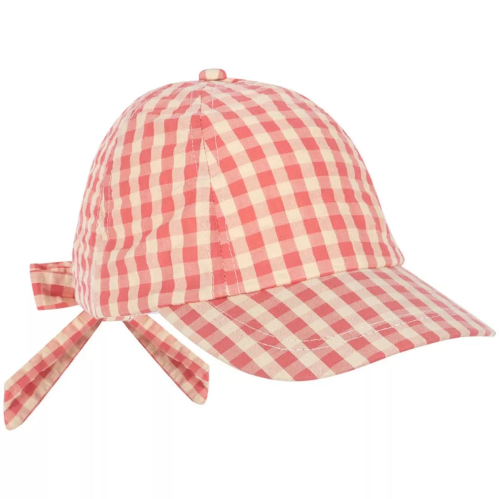 Konges Slojd - Kindermütze - Kim Bow - Flamingo Plume Check