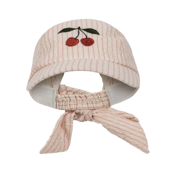 Konges Slojd - Bonnet pour enfant - Ellie Bow - Peony Stripe (5-8Y)
