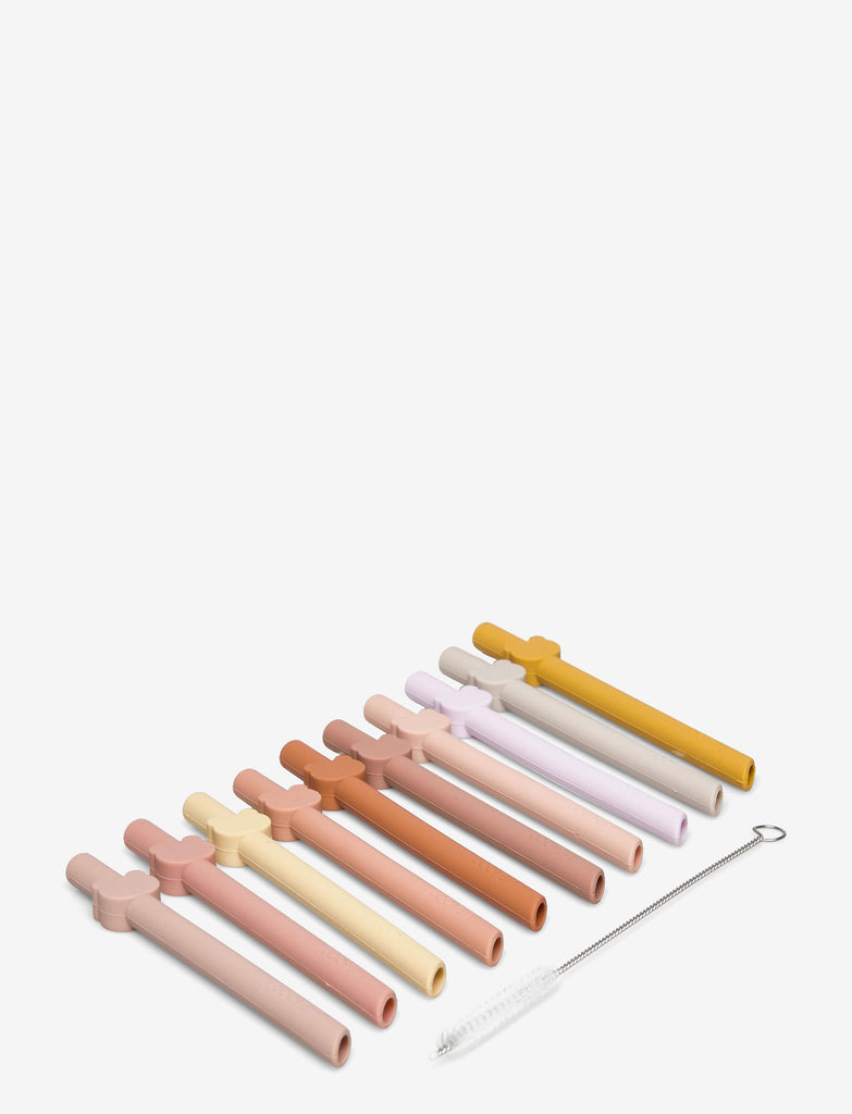 Liewood - Siliconen Rietjes - Badu Straw (10 stuks) - Keekabuu