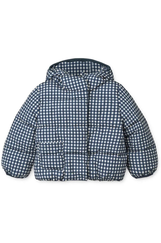 Liewood - Jas - Giovanna - Check classic Navy/Dark Sandy - Maat 98