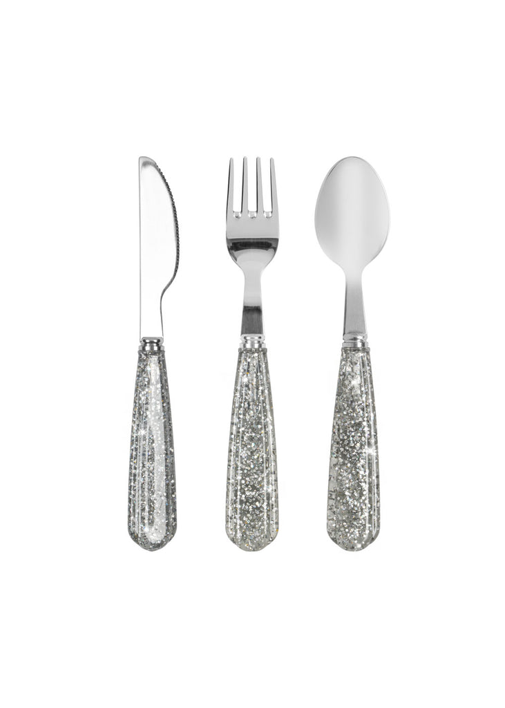 Konges Sløjd Glitter Cutlery Set | Sparkling Blue