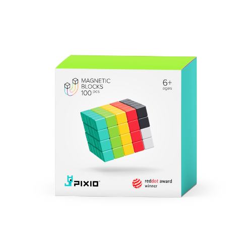 Pixio - Startersets Magnetische Blokjes - 100 stuks, Activiteitenspeelgoed, Pixio, Keekabuu
