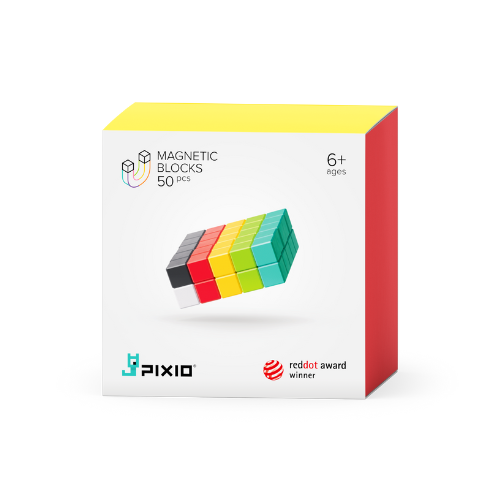 Pixio - Startersets Magnetische Blokjes - 50 stuks, Activiteitenspeelgoed, Pixio, Keekabuu