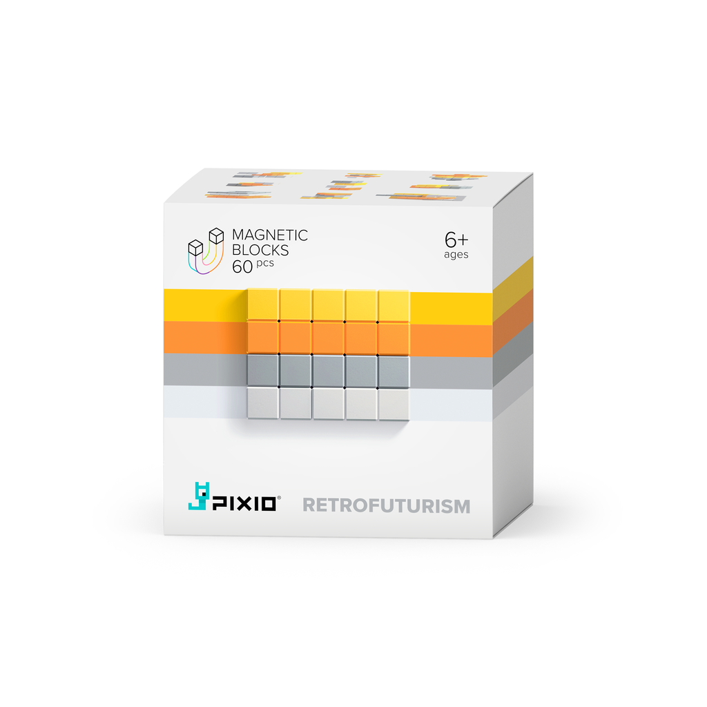 Pixio - Magnetische Blokjes Abstract Serie - 60 stuks - Keekabuu