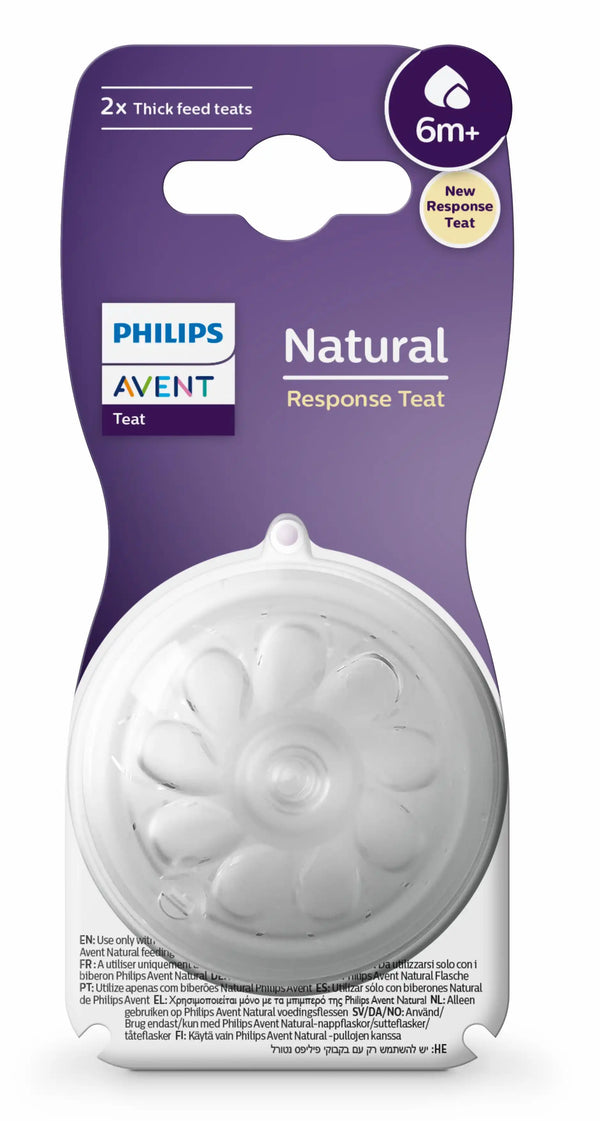 Philips Avent - Flessenspeen -Natural 3.0 - 6m+ - T6 -2 stuks, Flessenspenen, Philips Avent, Keekabuu