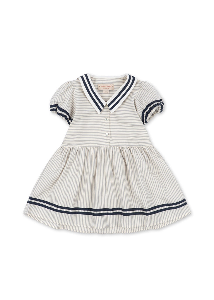Konges Slojd - Allie Sailor jurk GOTS - Bleu stripe, Jurken, Konges Slojd, Keekabuu