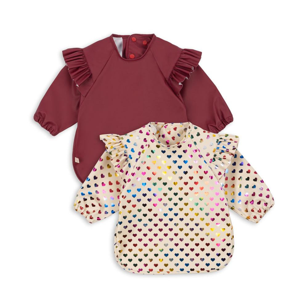 Conges Slojd - Bib mit langen Ärmeln und Rüschen (2) Set (2)