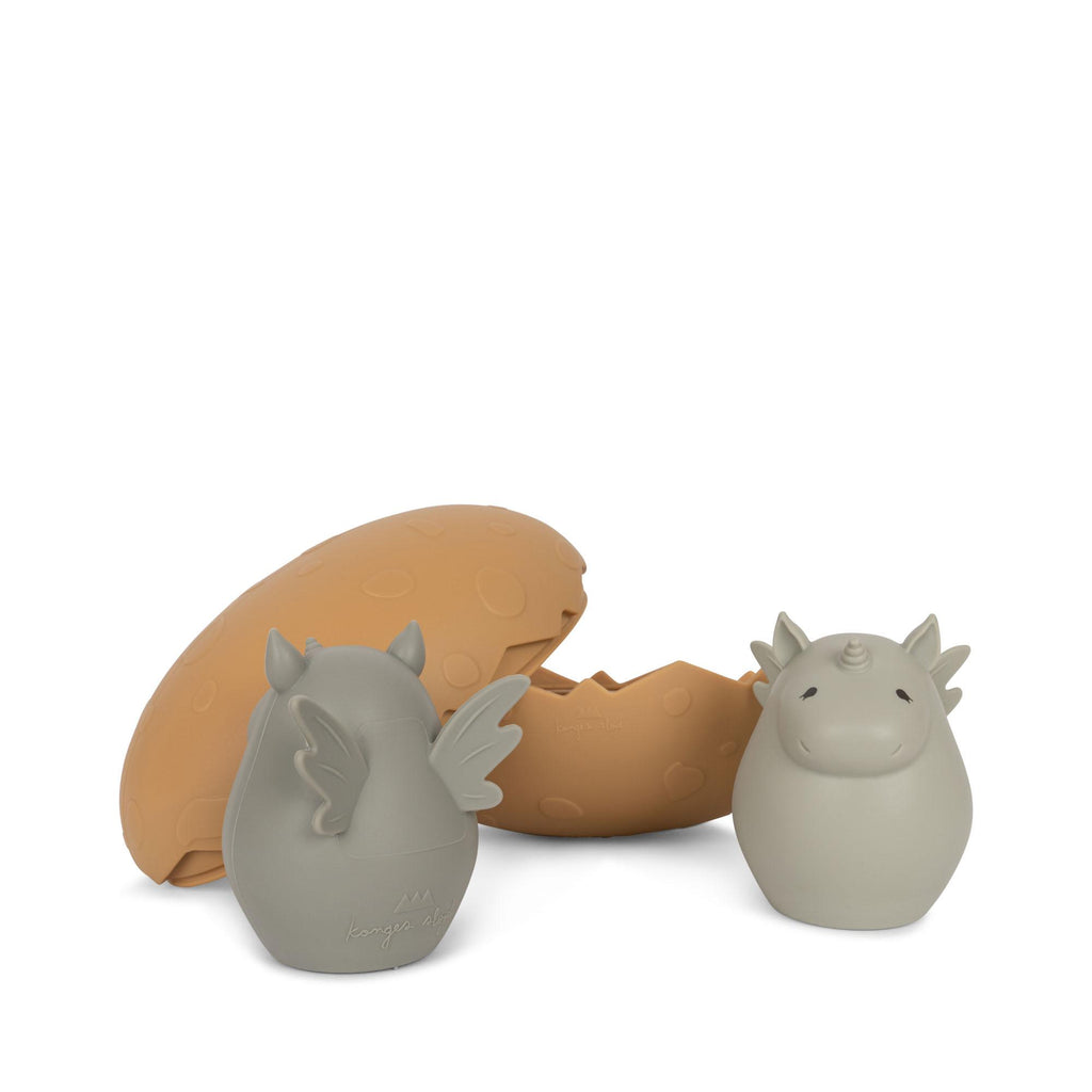Konges Slojd - Jouets de bain - Dino Egg - Almond Mix