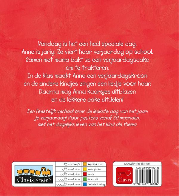 Clavis - Anna is jarig, Peuterboeken, Clavis, Keekabuu