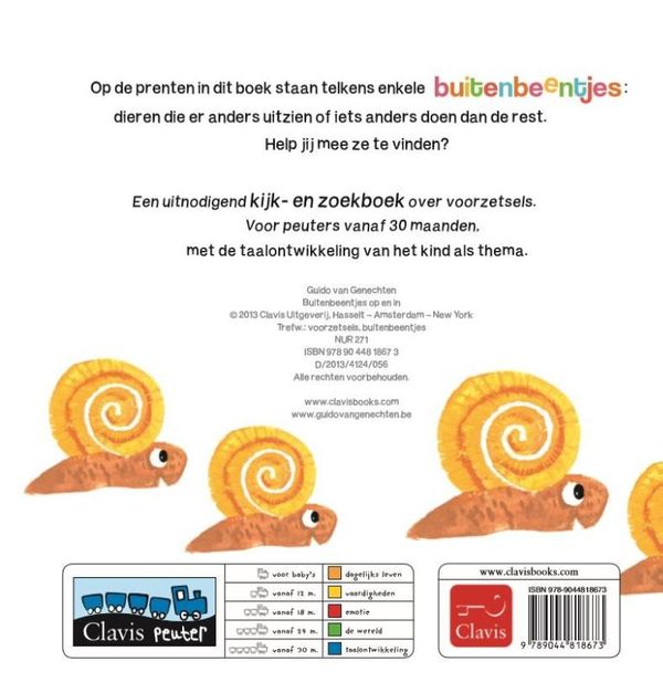 Clavis - Buitenbeentjes op en in, Peuterboeken, Clavis, Keekabuu