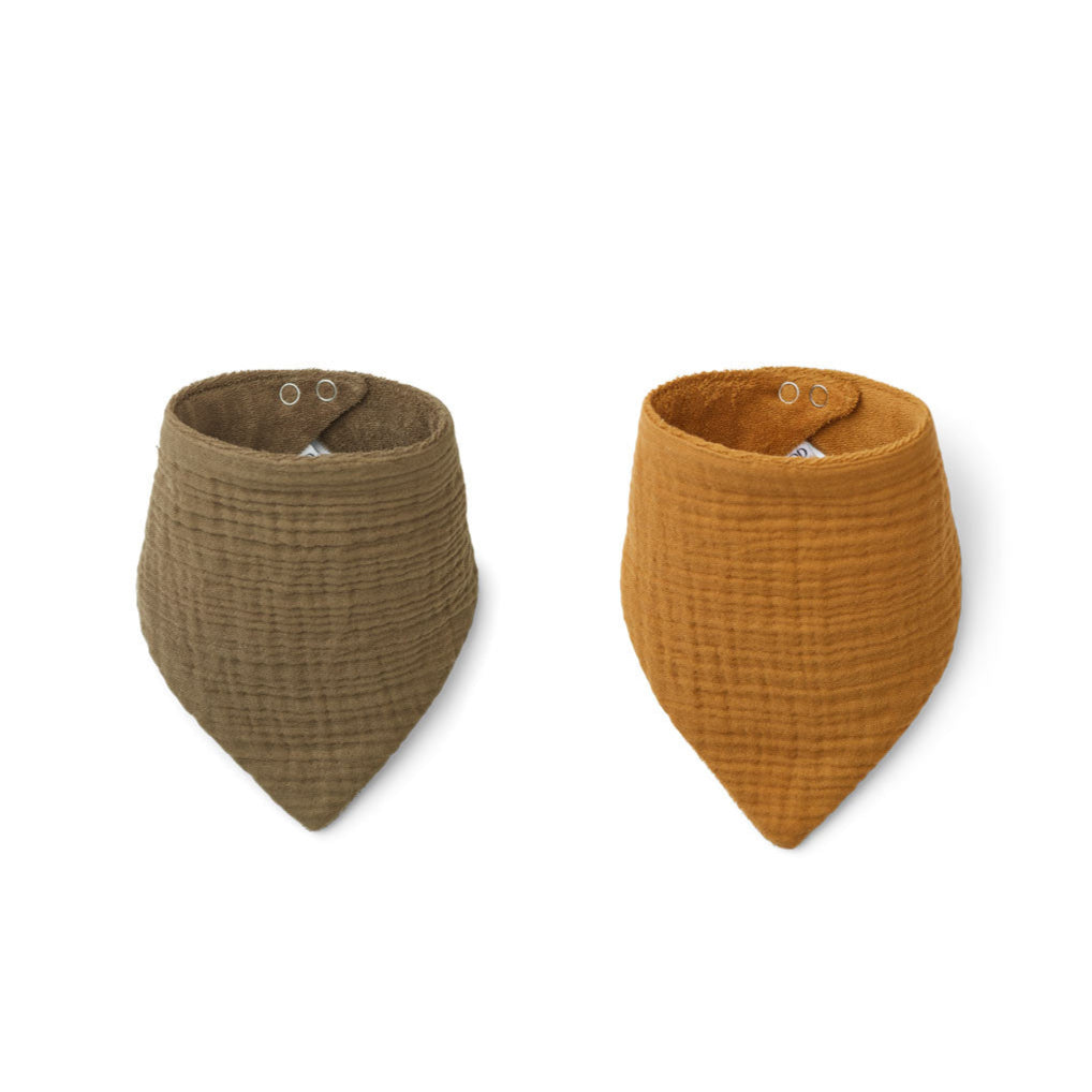 Liewood -  Andrea Slab van Biologisch Katoen (set van 2), Slabbetjes, Liewood, Keekabuu