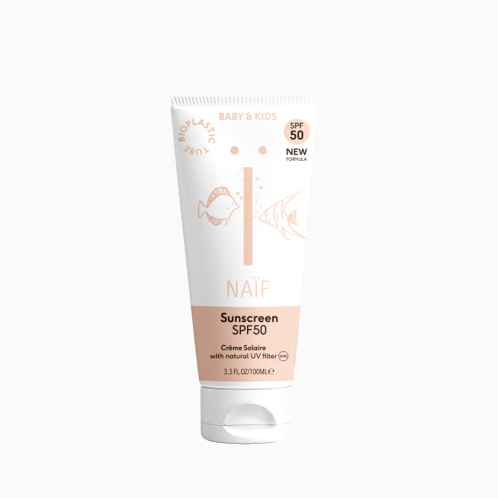 Naif Zonnebrandcrème Baby & Kids SPF50 | 100ml, Verzorgingsproducten, Naïf, Keekabuu