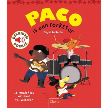 Clavis- Paco is een Rockster - Geluidenboekje, Peuterboeken, Clavis, Keekabuu