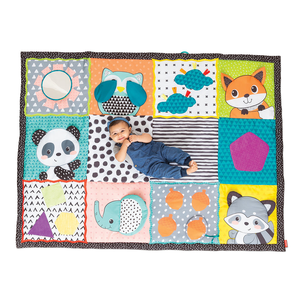 Infantino  - Fold & Go Giant Discovery Mat, Babygyms & speelkleden, Infantino, Keekabuu