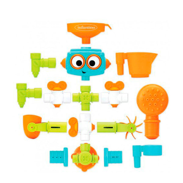 Infantino - Sensory - Plug & Play Plumber Set - Waterspeelset, Badspeelgoed, Infantino, Keekabuu