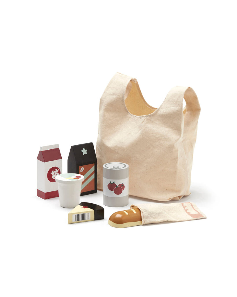 Kids Concept - Houten Boodschappen met Tas, Houten speelgoed, Kid's Concept, Keekabuu