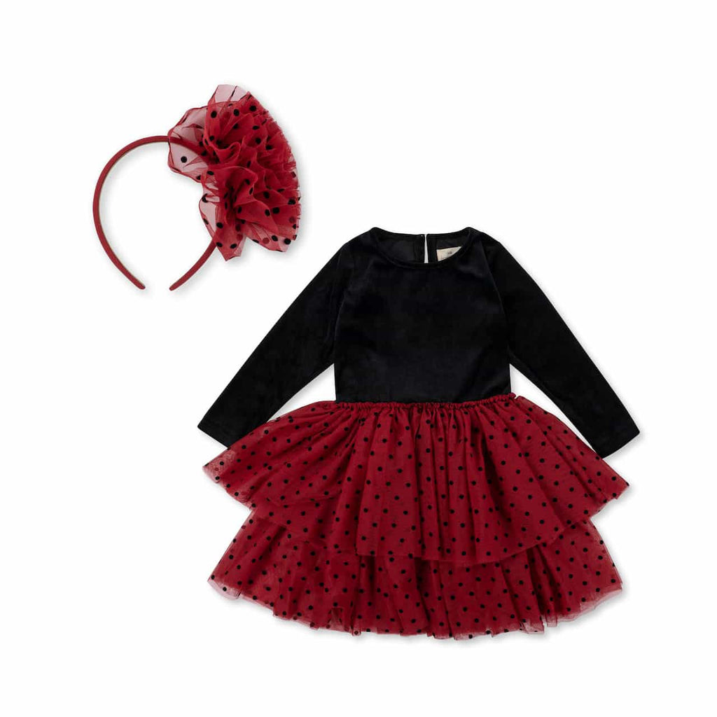 Konges Sløjd - Flamenco jurk met Haarband, Jurken, Konges Slojd, Keekabuu