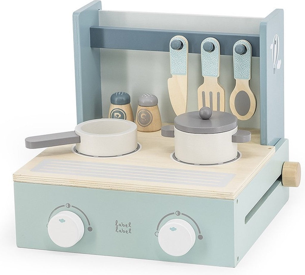 Label Label - Inklapbare  Houten Kookstel, Houten Speelgoed, Label Label, Keekabuu