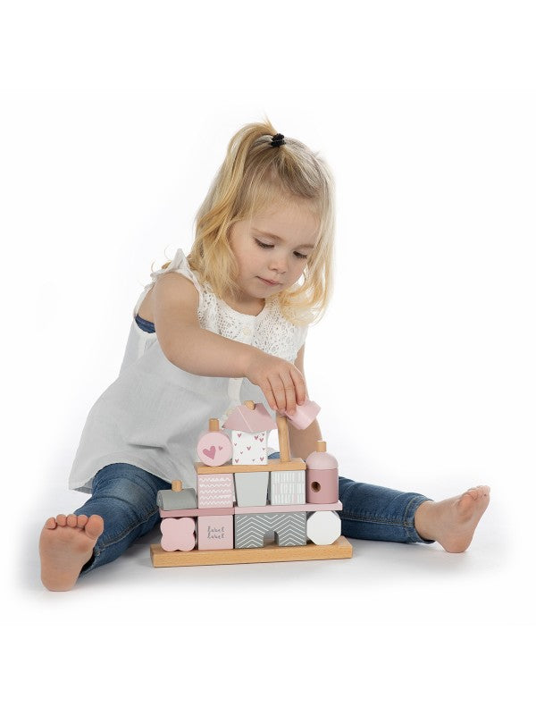 Label Label - Stapelblokken Huis, Houten speelgoed, Label Label, Keekabuu