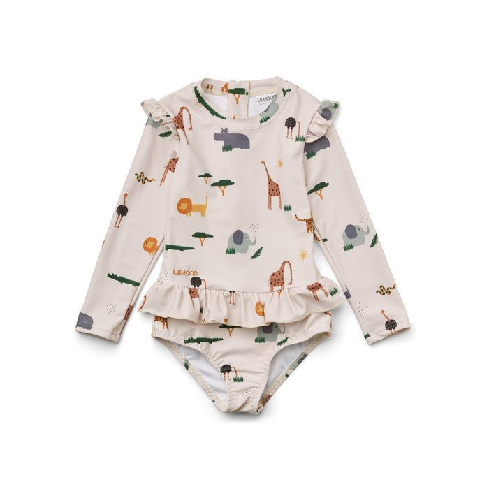 Liewood -  Badpak Sille met Lange Mouwen - UPF50 Bescherming, Badpakken, Liewood, Keekabuu