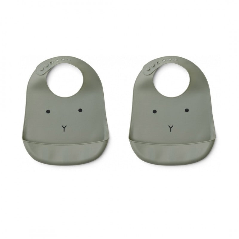 Liewood - Tilda Silicone Slabbetje (set van 2), Slabbetjes, Liewood, Keekabuu