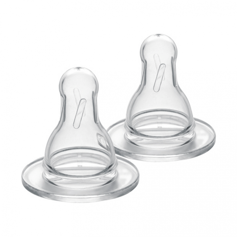 Medela - Speen Medium Flow (Set van 2), Flessenspenen, Medela, Keekabuu