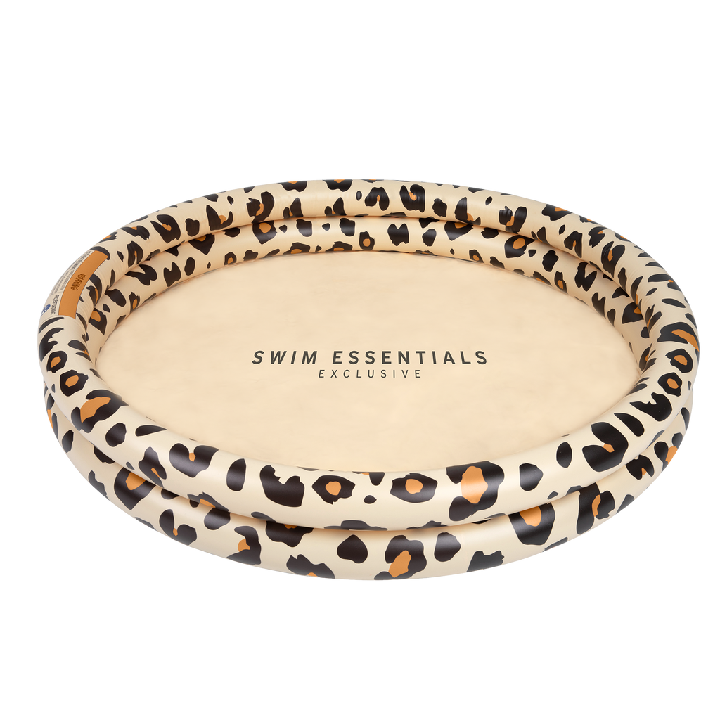 Swim Essentials - Baby en  Kinder Zwembad Panter Beige Ø 100 cm, Opblaasbaar zwembad, Swim Essentials, Keekabuu