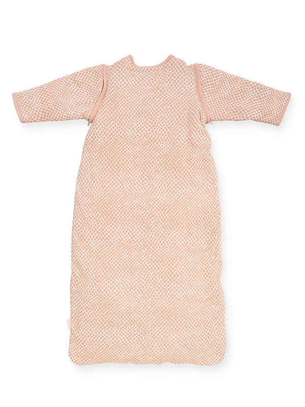 Jollein -  Slaapzak met Afritsbare Mouw - Snake Pale Pink, Slaapzakken, Jollein, Keekabuu