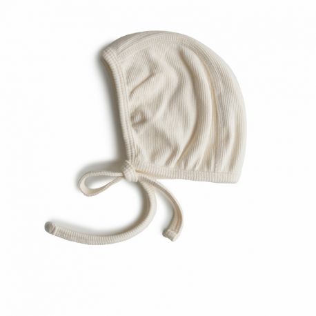 Mushie - Ribbed Baby Bonnet - Baby Muts, Babymutsjes, Mushie, Keekabuu