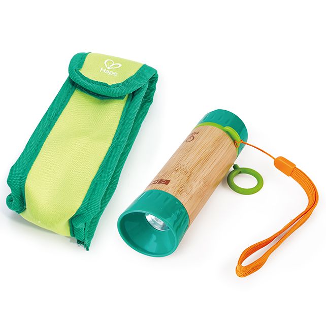 Hape Speelgoed - Kinder Zaklamp Handgedreven, Houten speelgoed, Hape, Keekabuu