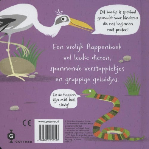 Gottmer Kinderboeken - Hoe doet dit dier? Grom! Grom! Flapjesboek, Peuterboeken, Gottmer, Keekabuu